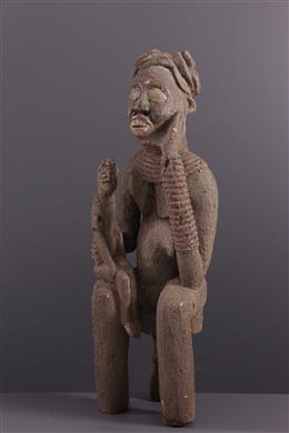 Arte africana - Estátua comemorativa Bangwa Lefem